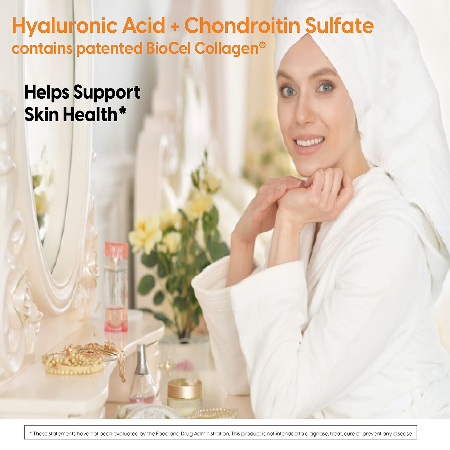 Doctor's BEST Hyaluronic Acid with Chondroitin Sulfate - Joint Health Support Supplement for Women & Men, BioCell Collagen, Non-GMO, Gluten Free, Soy Free, 60 Tablets