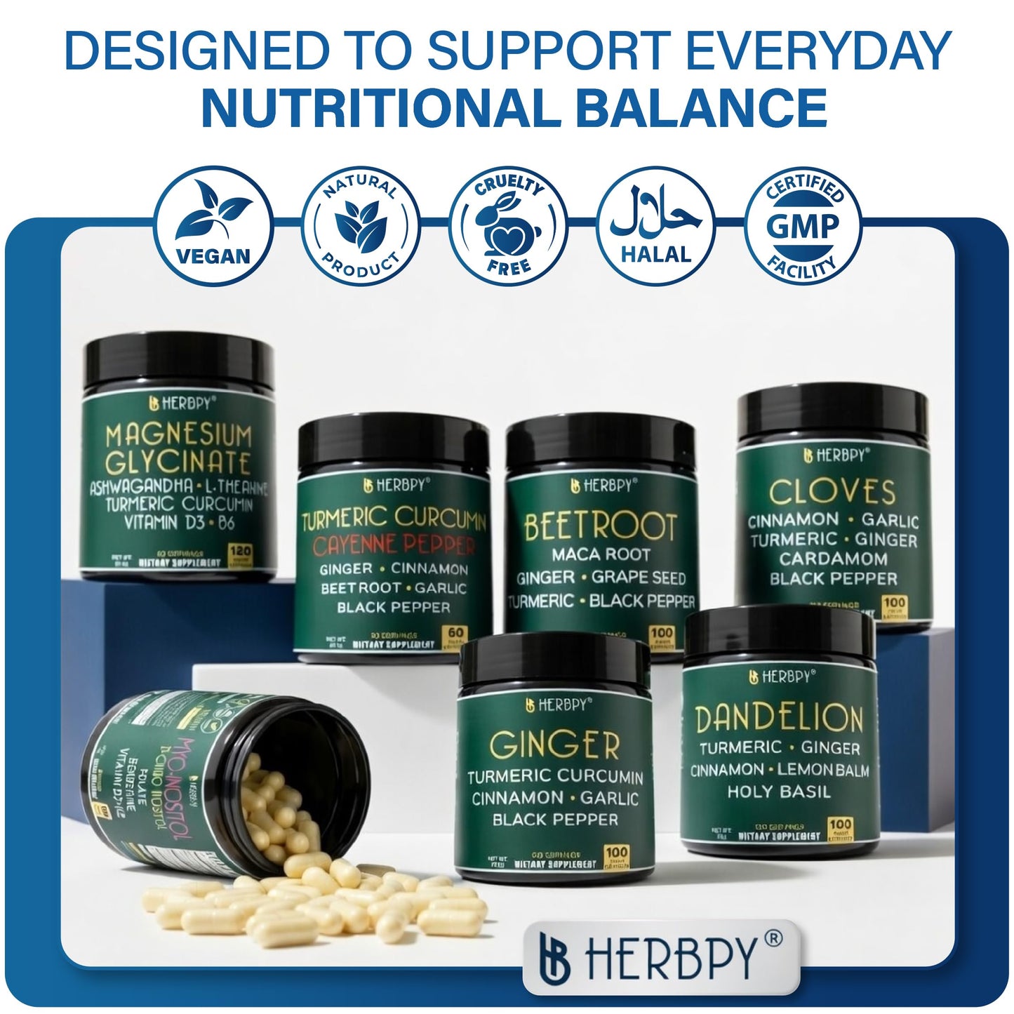 Herbpy 6in1 TUDCA Supplement (Tauroursodeoxycholic Acid) Capsules, 60 Count