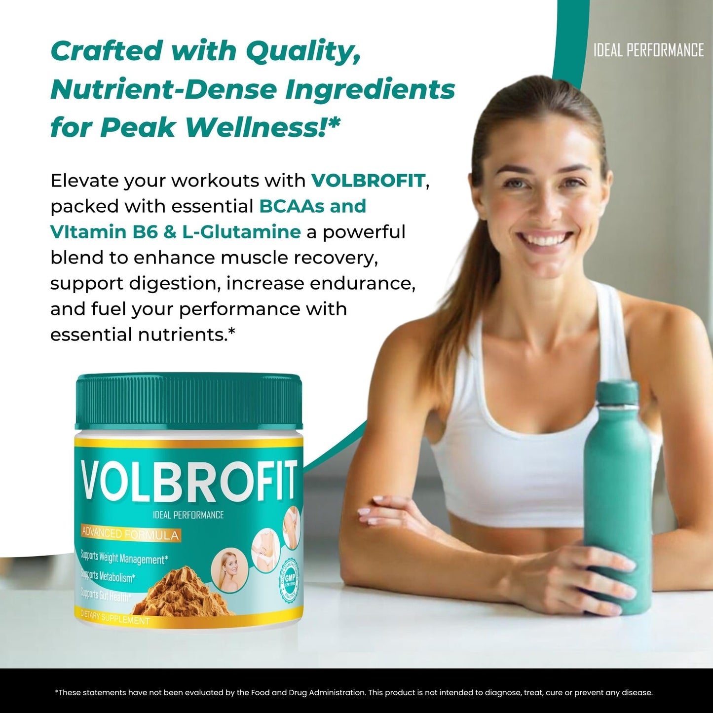 IDEAL PERFORMANCE Volbrofit Advanced Formula Powder Supplement, 2 oz