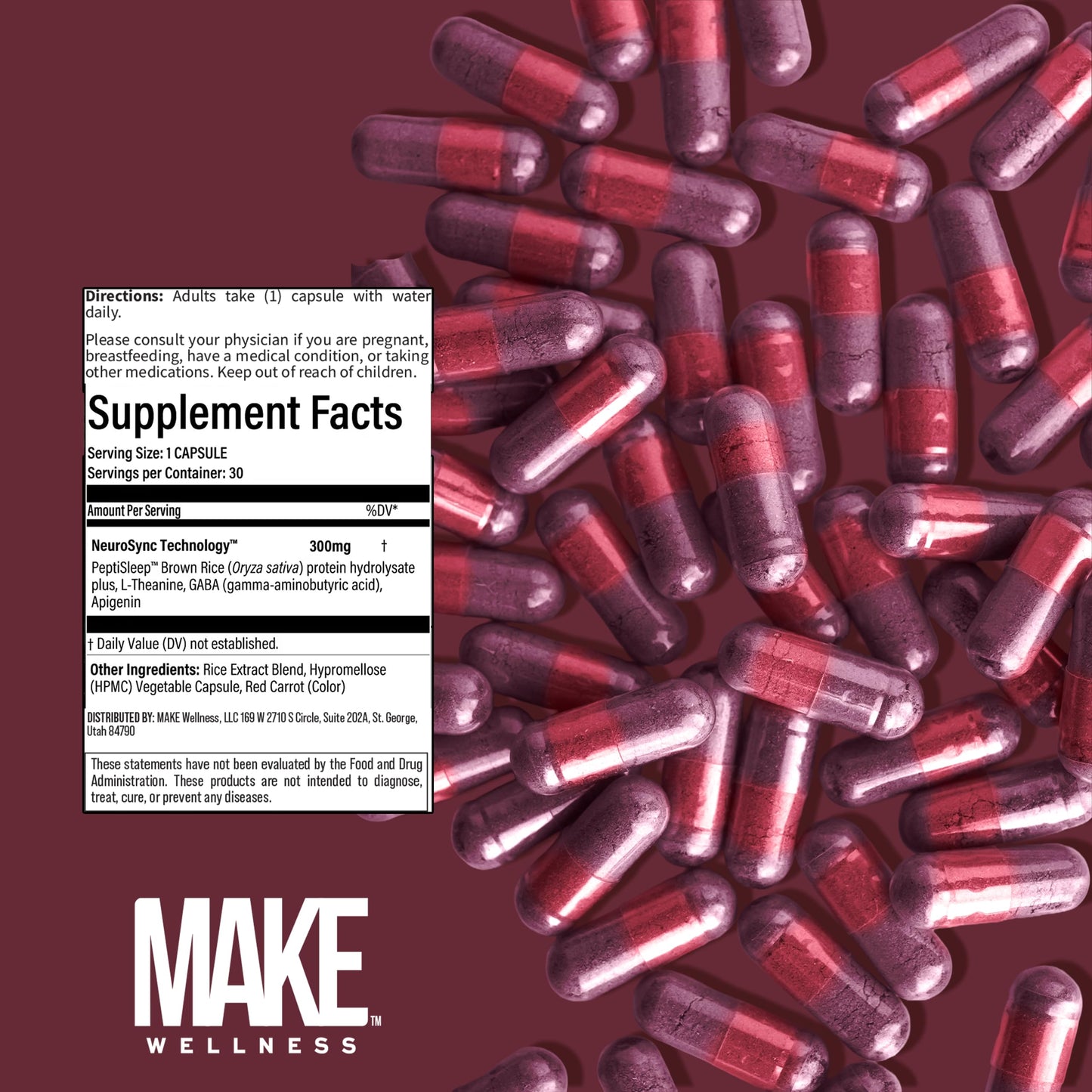Make Wellness Restored Supplement Capsule 30 Count