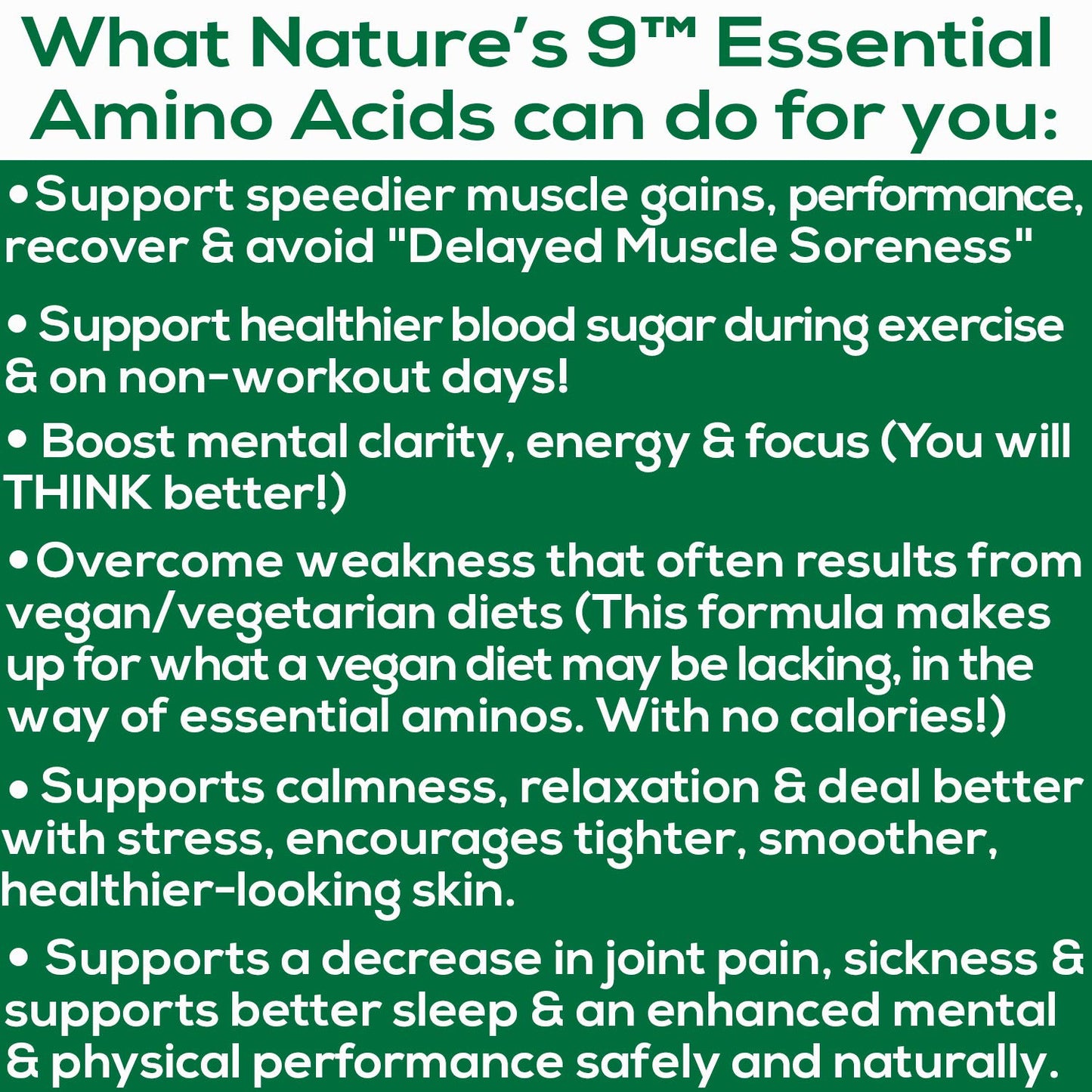 NATURE'S PATH NUTRACEUTICALS Essential Amino Acids EAA Supplement Complete Amino Acid Complex BCAA + EAAS, 210 Tablets