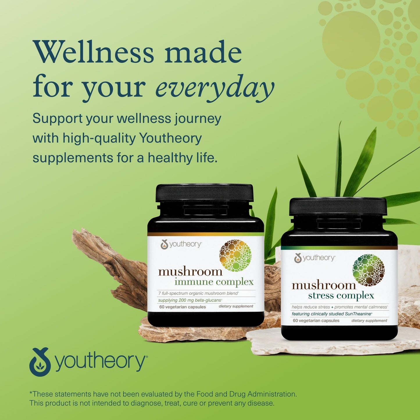Youtheory Mushroom Immune Complex Capsules, 60 Count