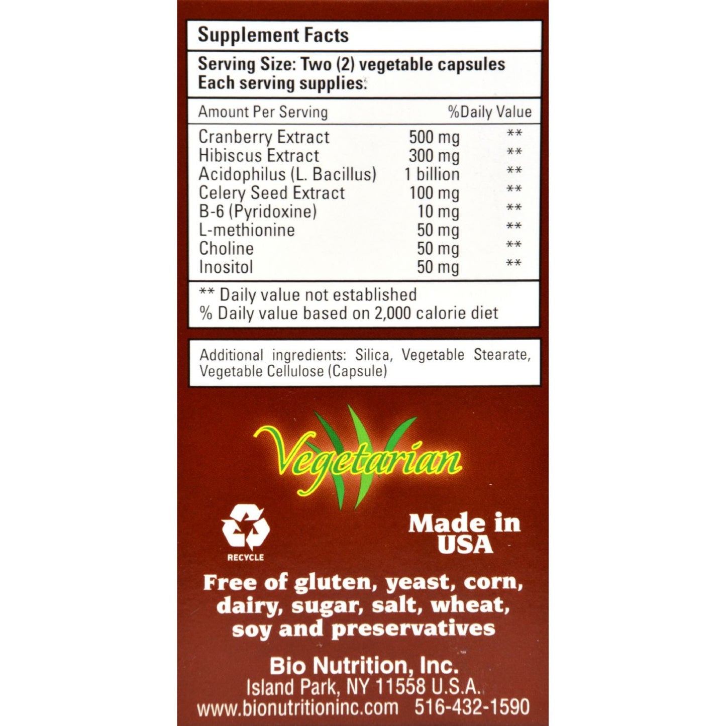 Bio Nutrition Kidney Bladder Wellness Capsule, 60 Count