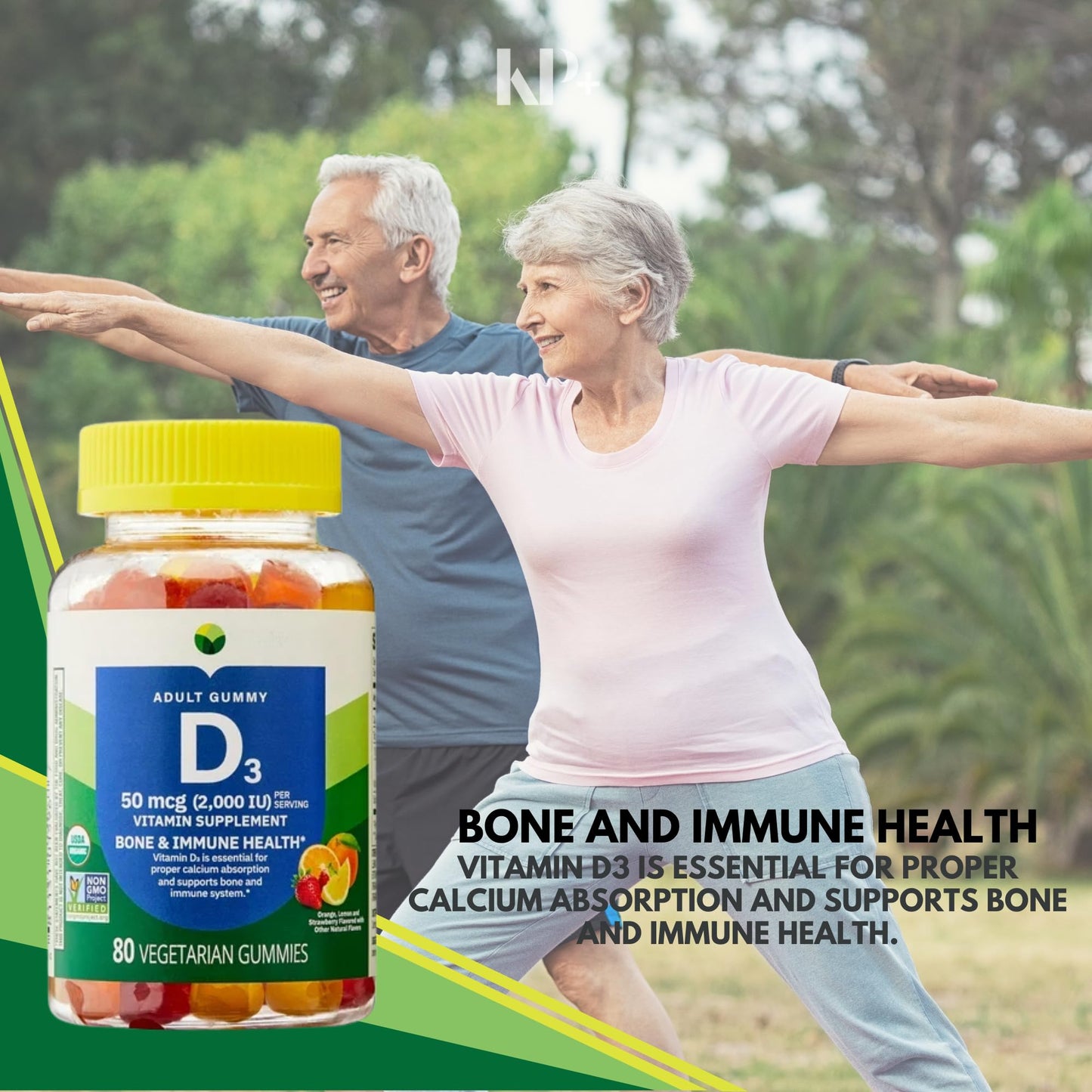 KP+ Vitamin D3 80 Tablets