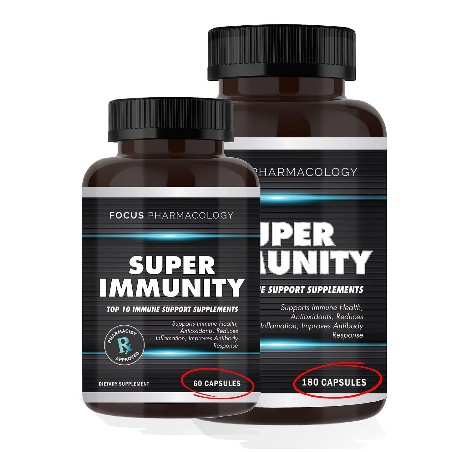 Focus Pharmacology Immune Boosting Powder, 60 Count
