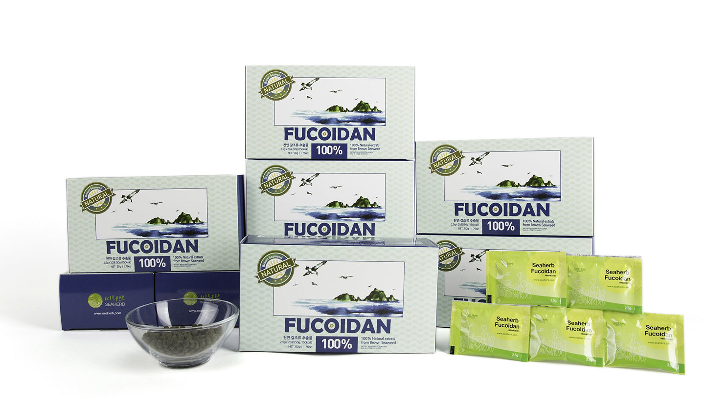 SeaHerb Fucoidan Powder 1.76 oz (Pack of 20)