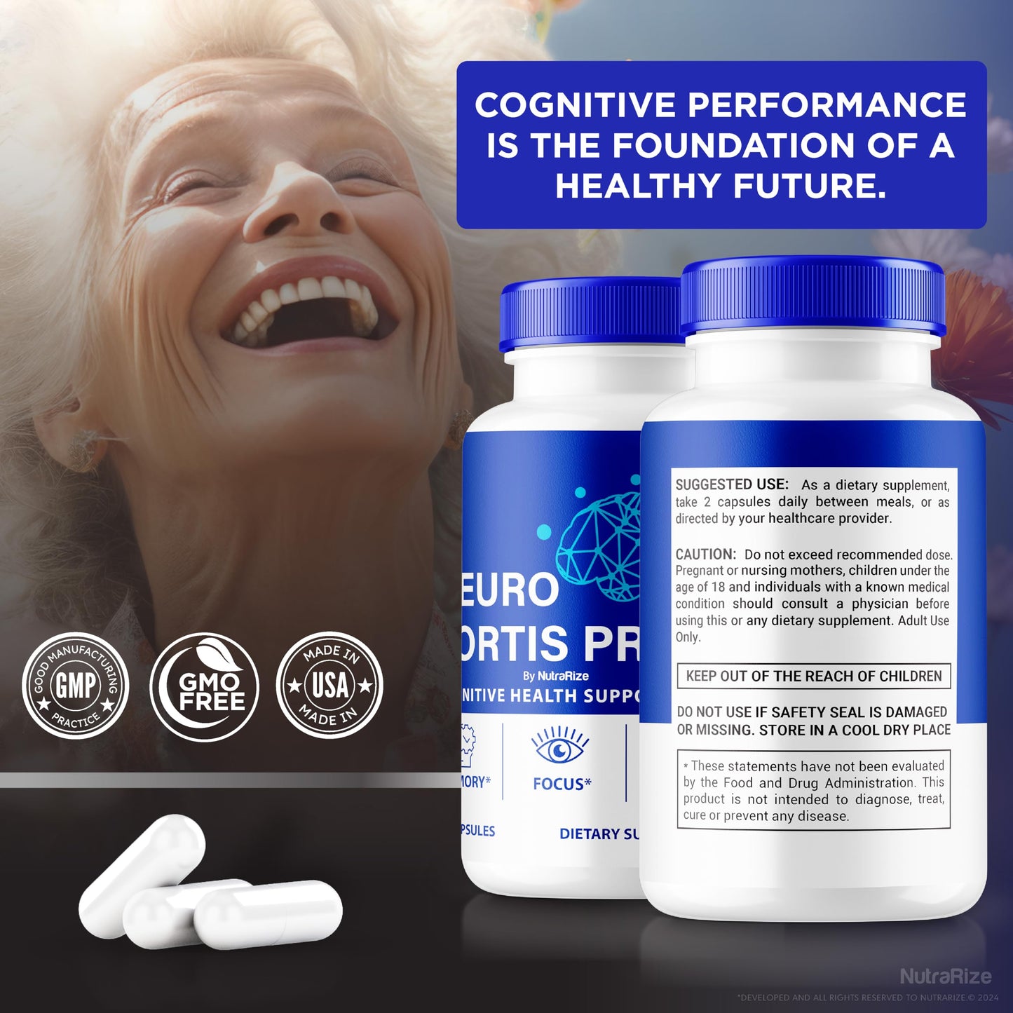 NutraRize Neuro Fortis Pro Capsules 180 Capsules