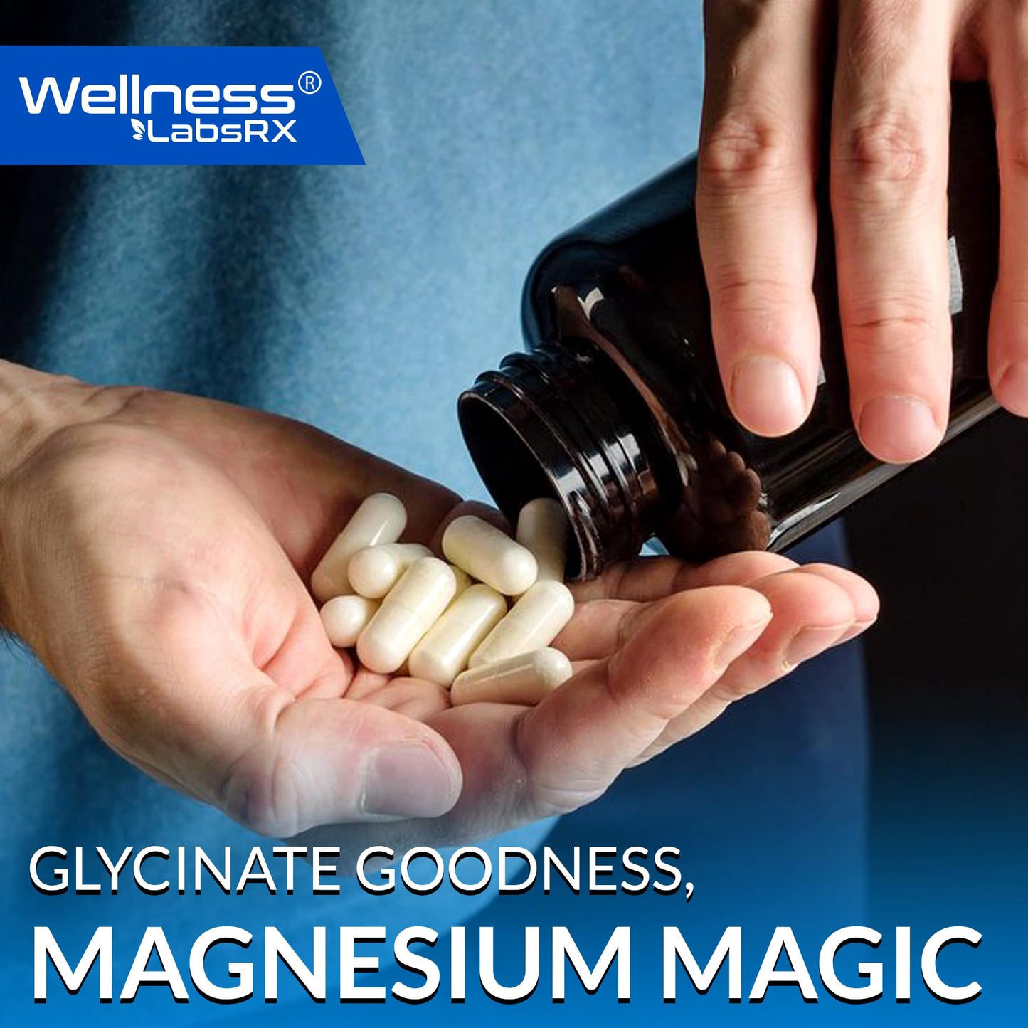 WELLNESS LABSRX Magnesium Glycinate 750mg Capsule, 120 Count