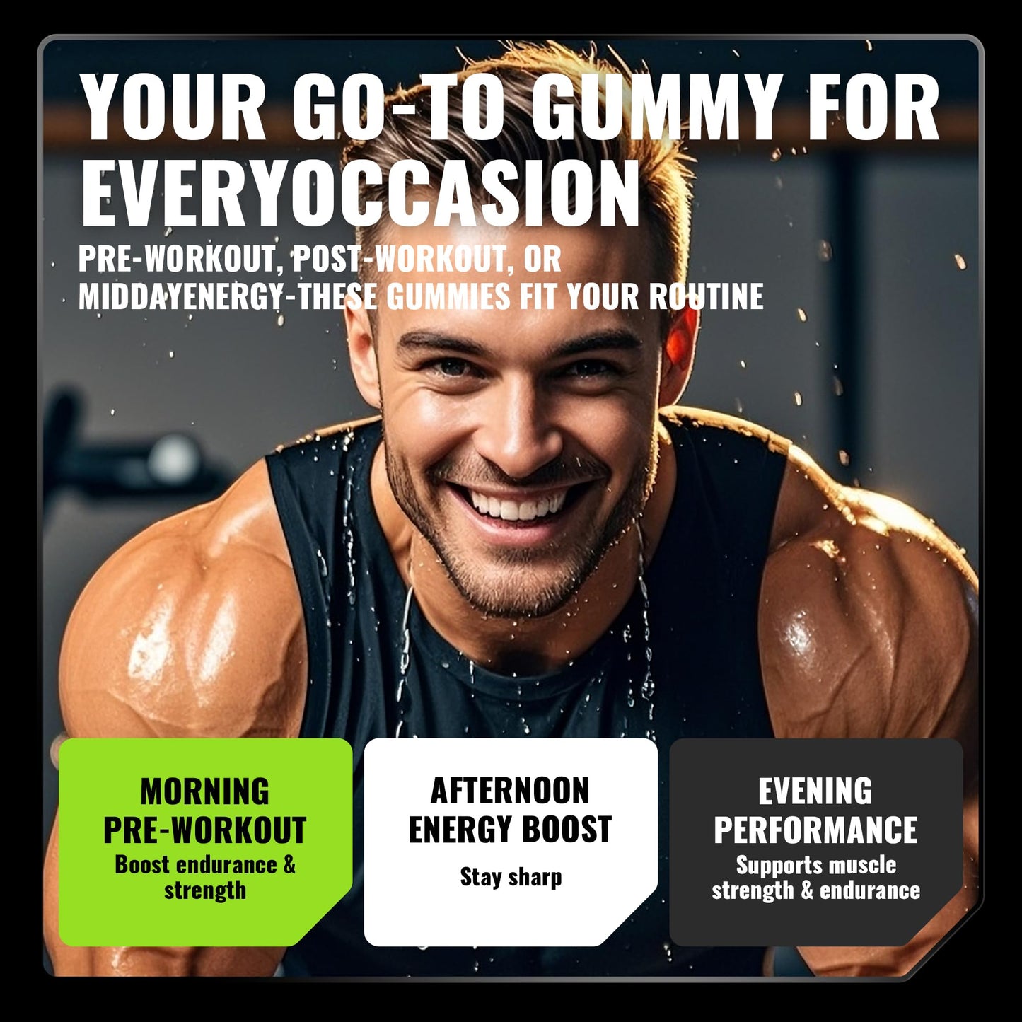Happyummmm nutrition Creatine Monohydrate Gummies 90 Gummies