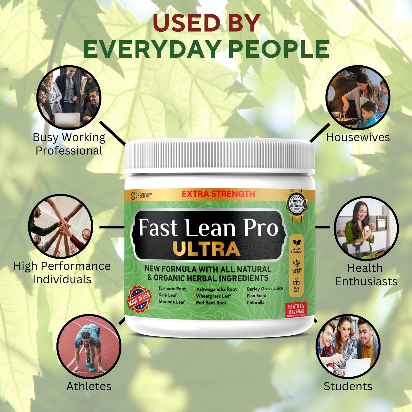 GREENVIFY Fast Lean Pro Ultra Advanced Thermogenic Formula Daily Metabolic Support Capsule 60 Capsules