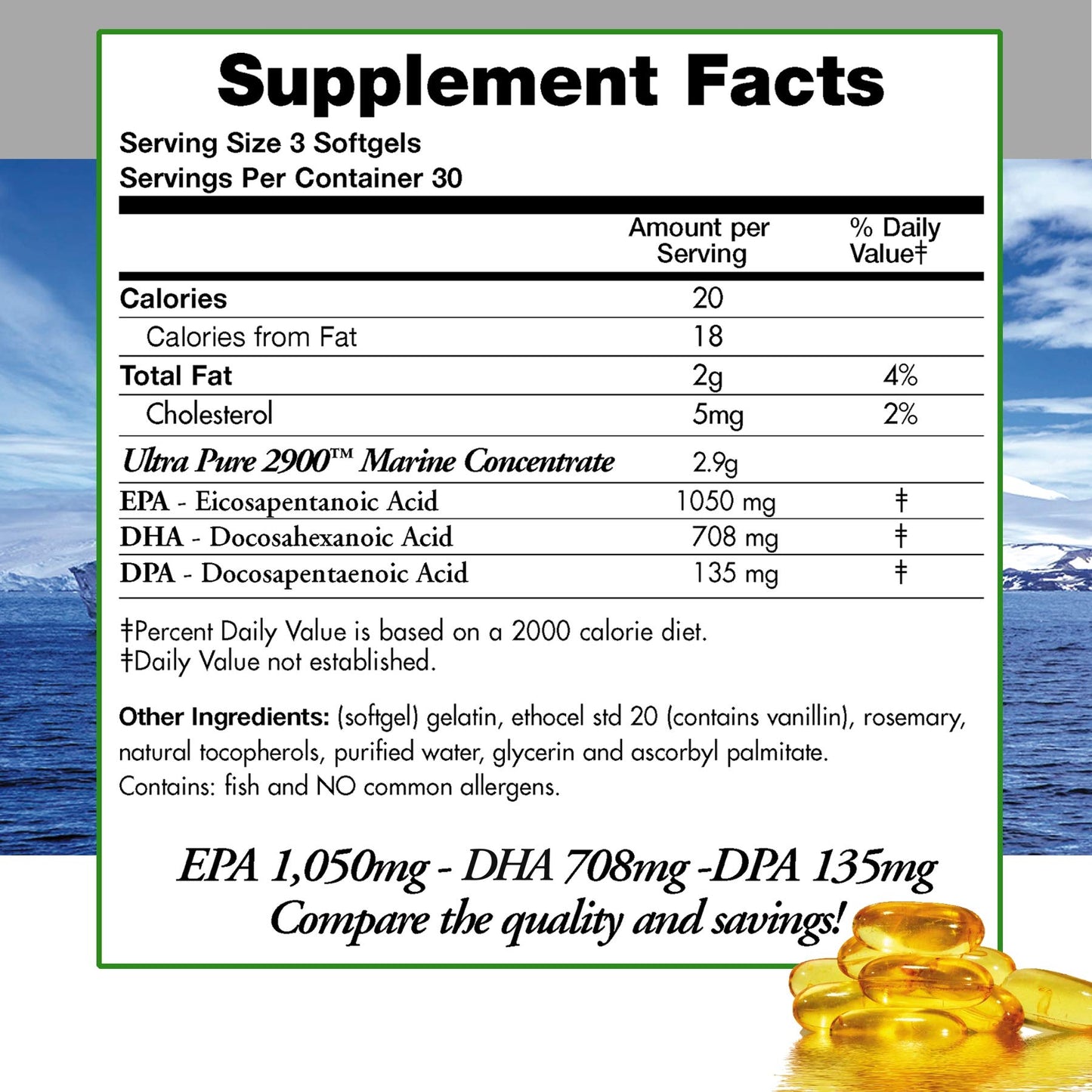 Doctors Nutra Nutraceuticals Wild Omega 3 Fish Oil DPA Supplement SoftGels, 2