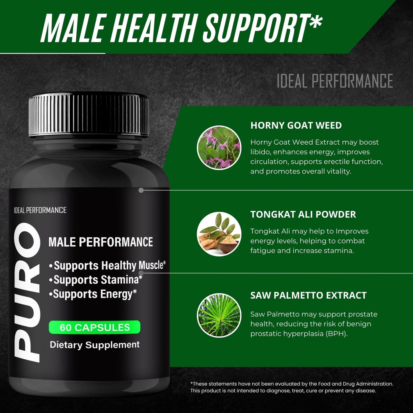 IDEAL PERFORMANCE Puro Capsules 120 Count