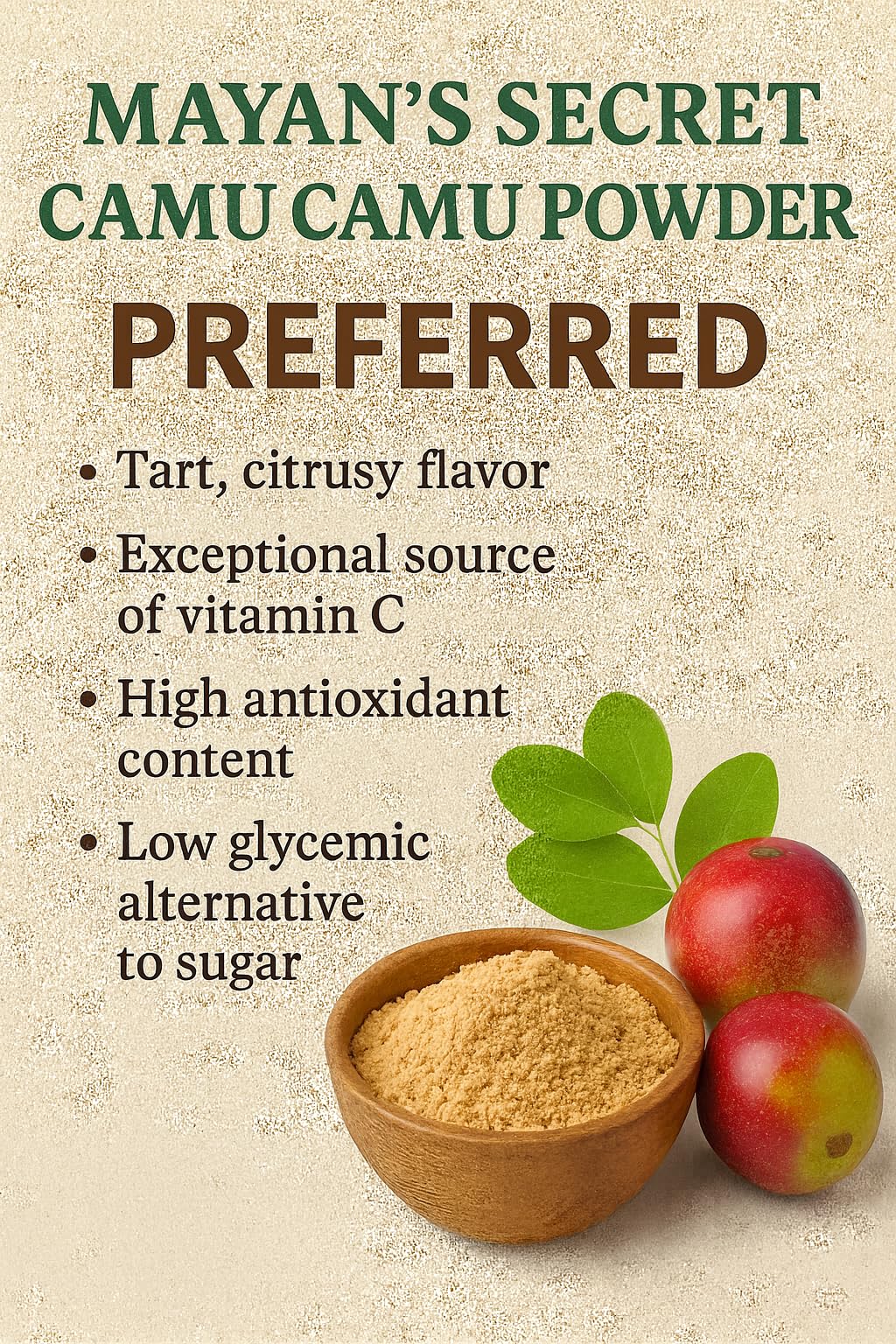 Mayan's Secret Organic Camu Camu Powder 3.5 oz (Pack of 2)