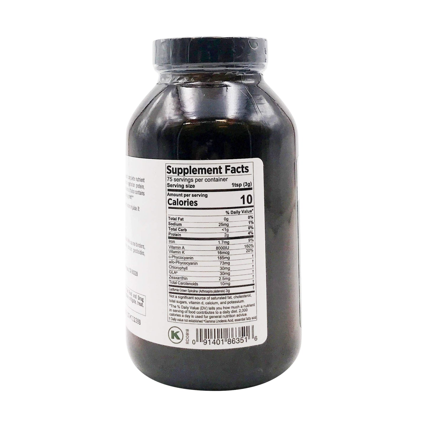 Pure Planet 100% Pure Spirulina Powder 8 Oz