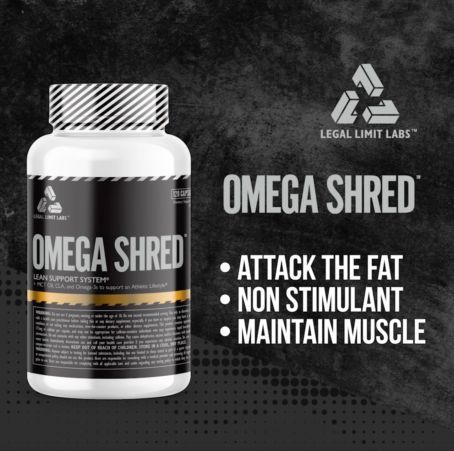 Complete Nutrition Omega Shreds MCT, CLA, DHA Softgels 120