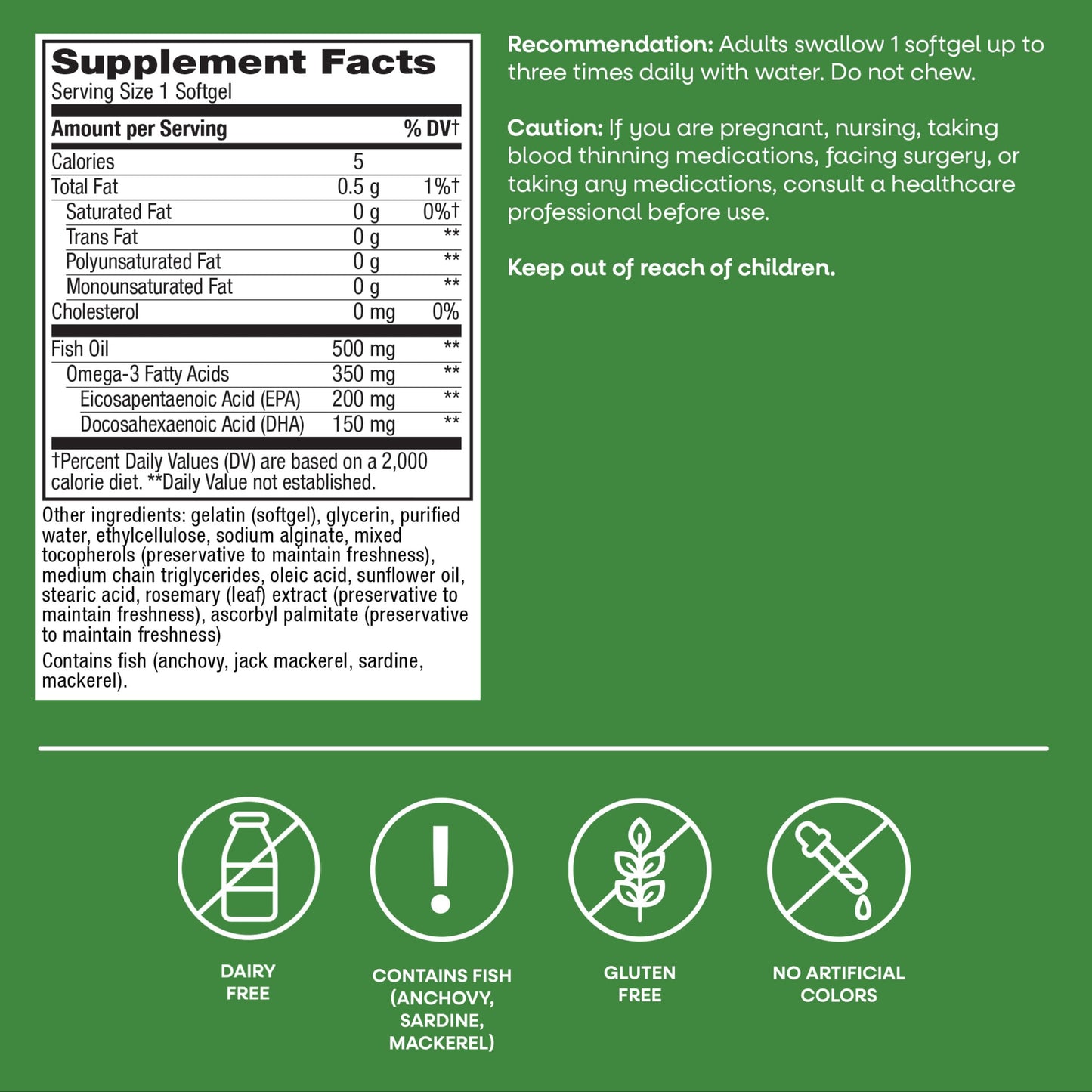 Nature's Way Super Fisol Fish Oil 180 Softgels