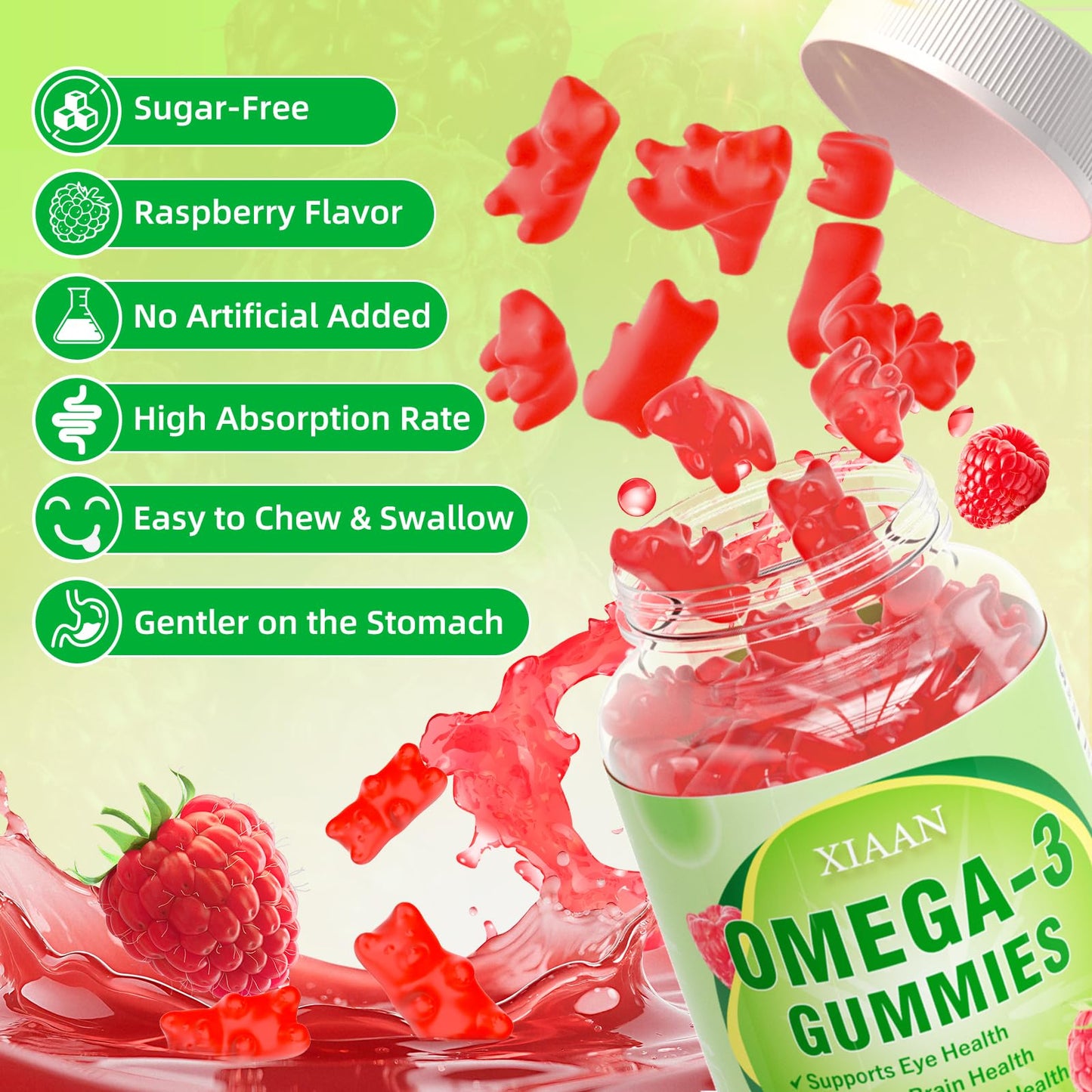 XIAAN Omega-3 Gummies 120 Count