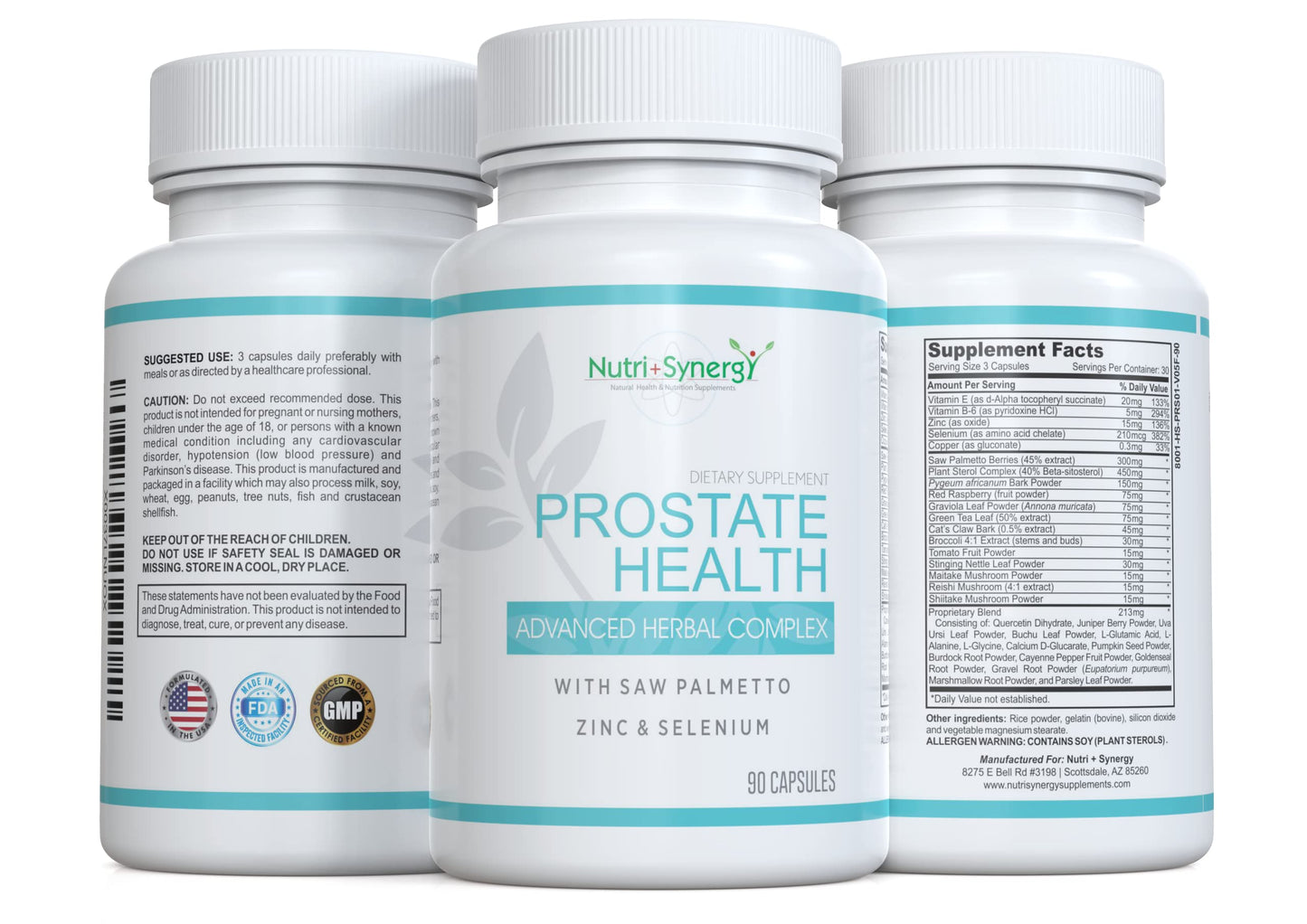Nutri + Synergy Prostate Health Capsules 90
