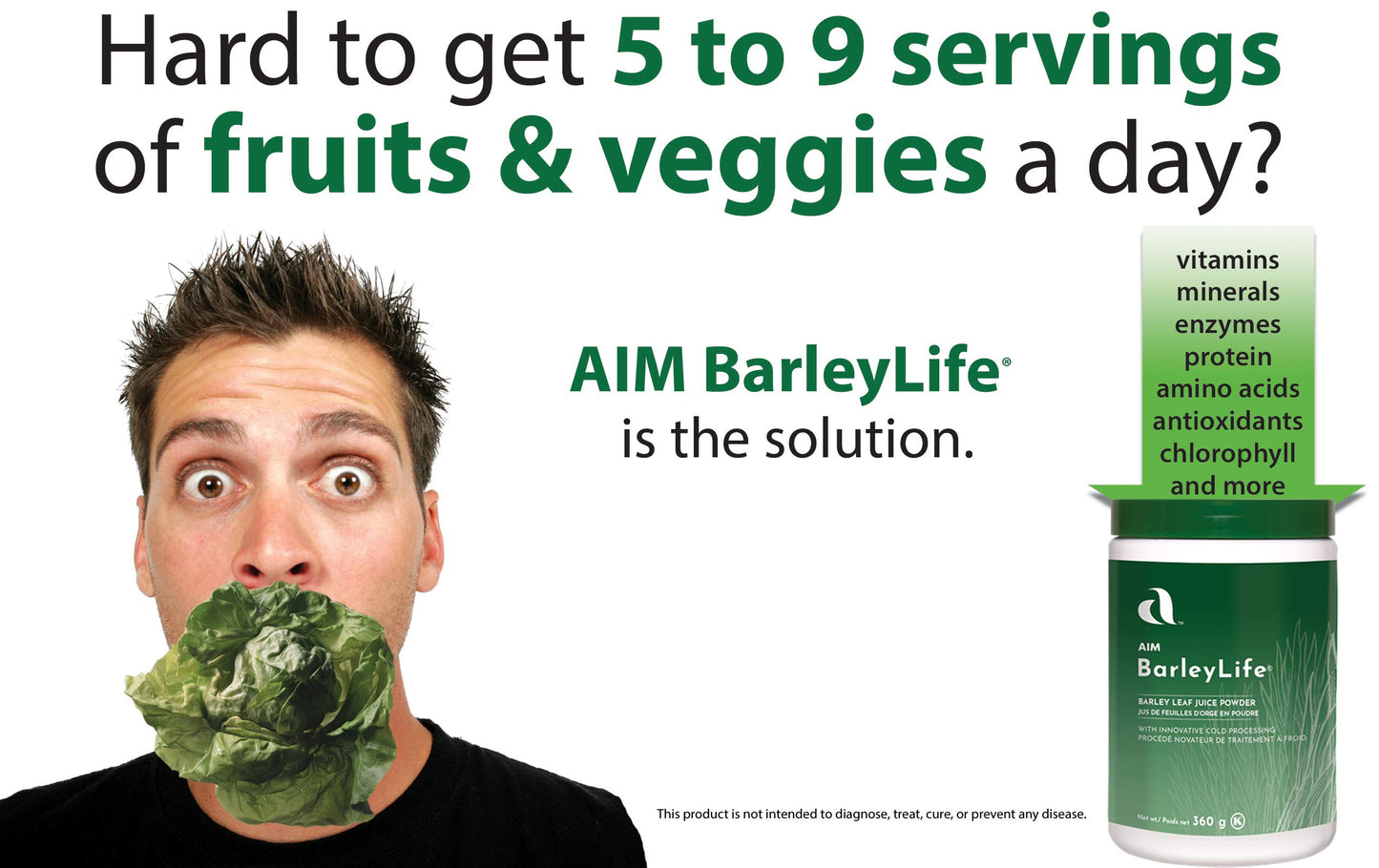 AIM International BarleyLife Barley Grass Powder, 12.7 oz