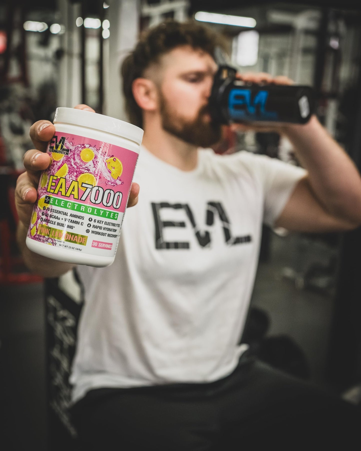 Evlution EAA7000 + Electrolytes Pre & Post Workout Powder, 13 oz