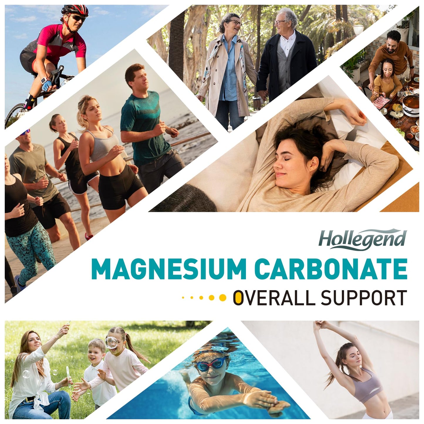 HOLLEGEND Magnesium Carbonate Gummies 60 Count