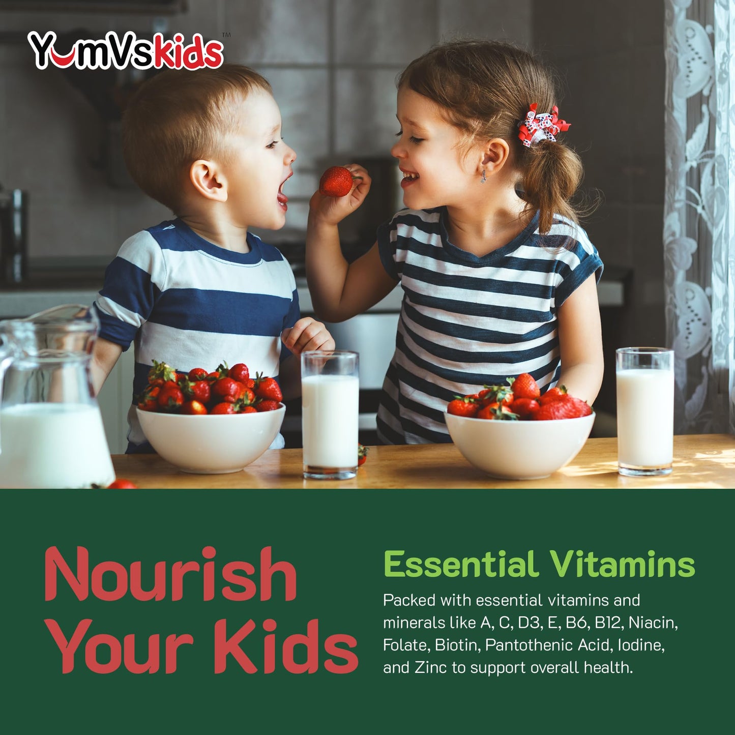 YUM-V'S Kids Multivitamin Gummies 120 Count