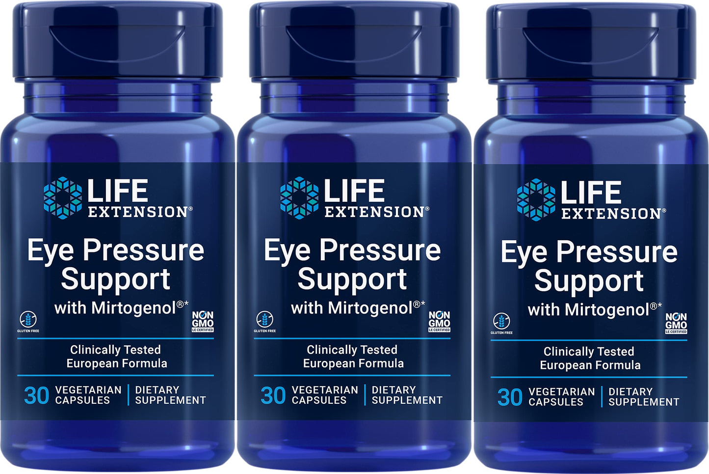 Life Extension Eye Pressure Support with Mirtogenol Capsule, 30 Capsules