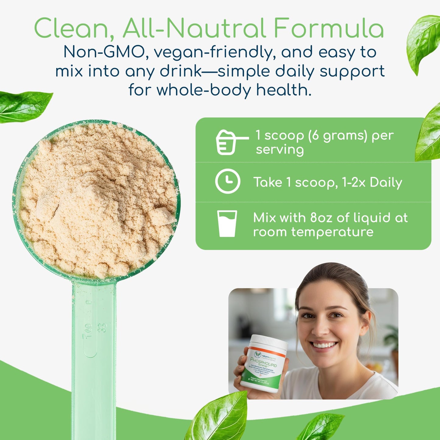 Return Healthy Phospholipid Synergy Powder 95