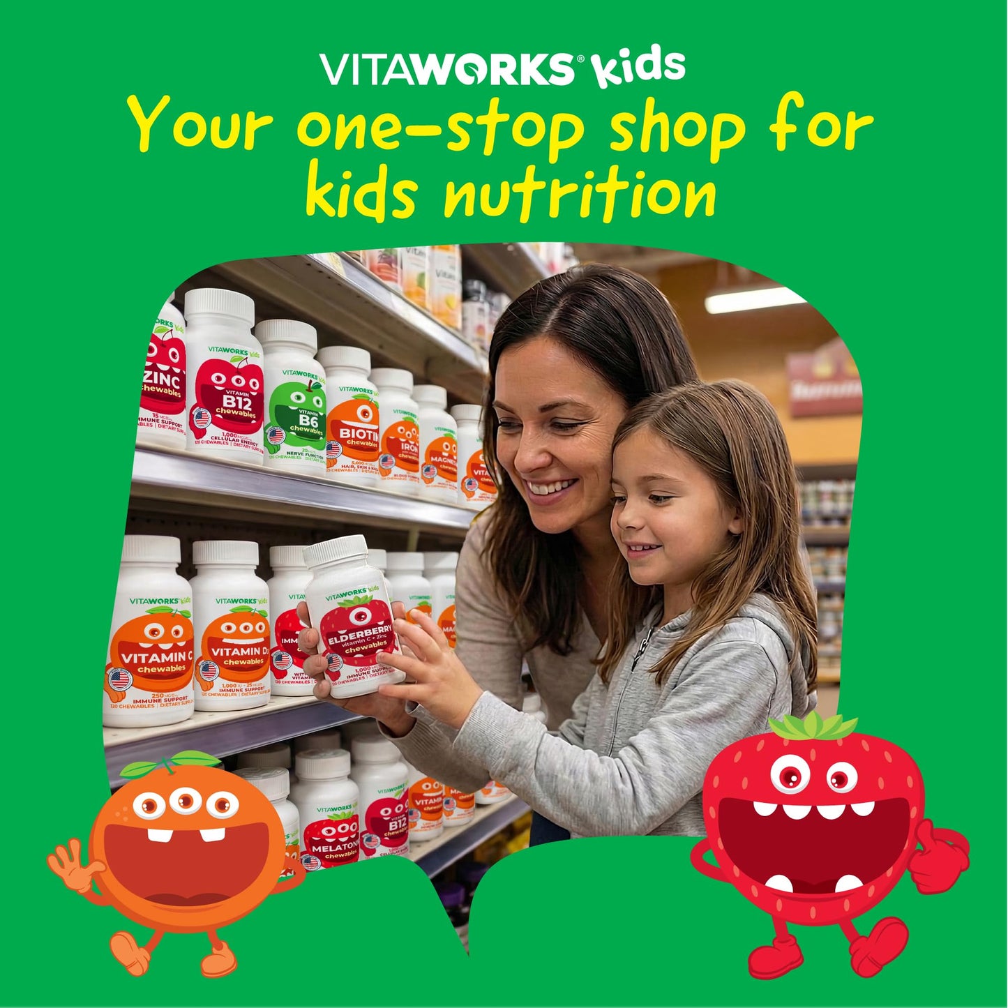 VitaWorks Kids Magnesium Chewable 120 Chewables