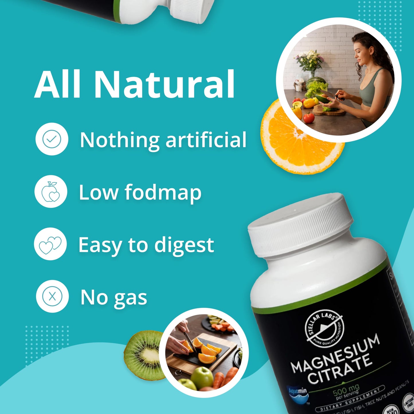 Stellar Labs Magnesium Capsules 60 Count