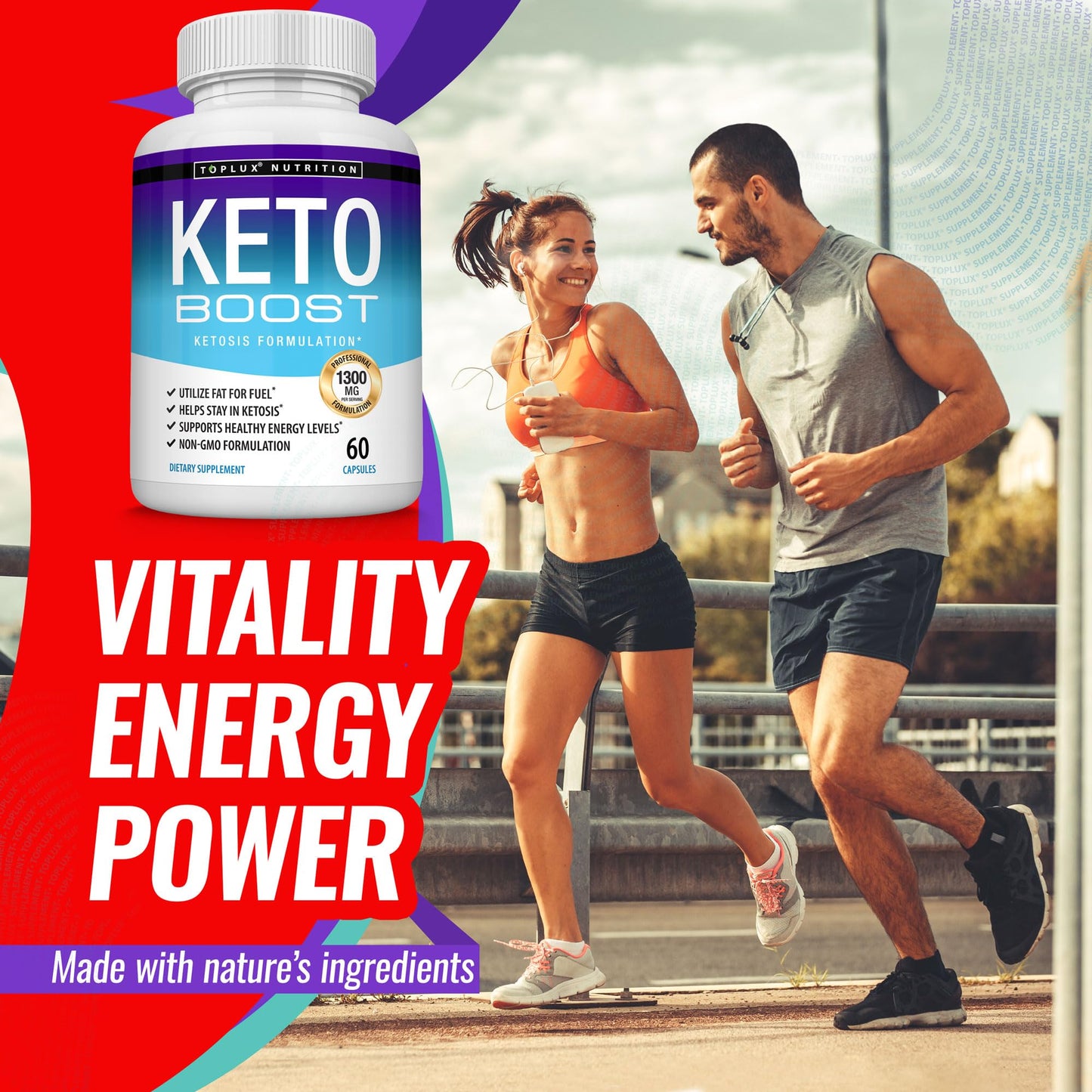 Toplux Keto Boost Diet Pills Ketosis Supplement Capsules 120 Capsules