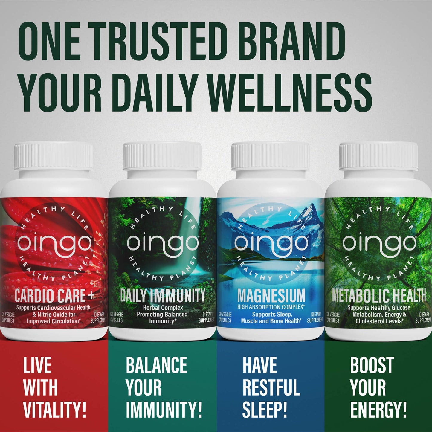 Oingo Daily Immunity Supplement Capsule, 120 Capsules