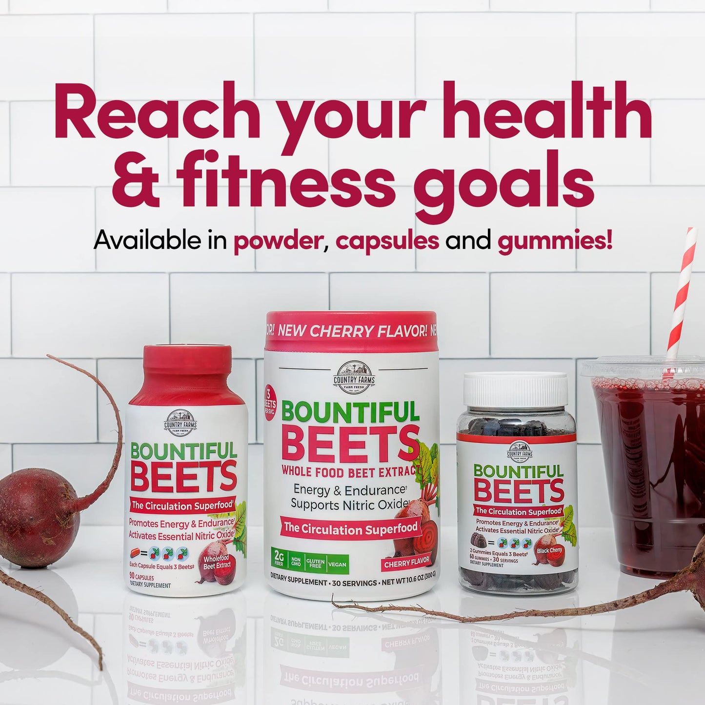 Country Farms Bountiful Beets Powder 21.2 Ounces