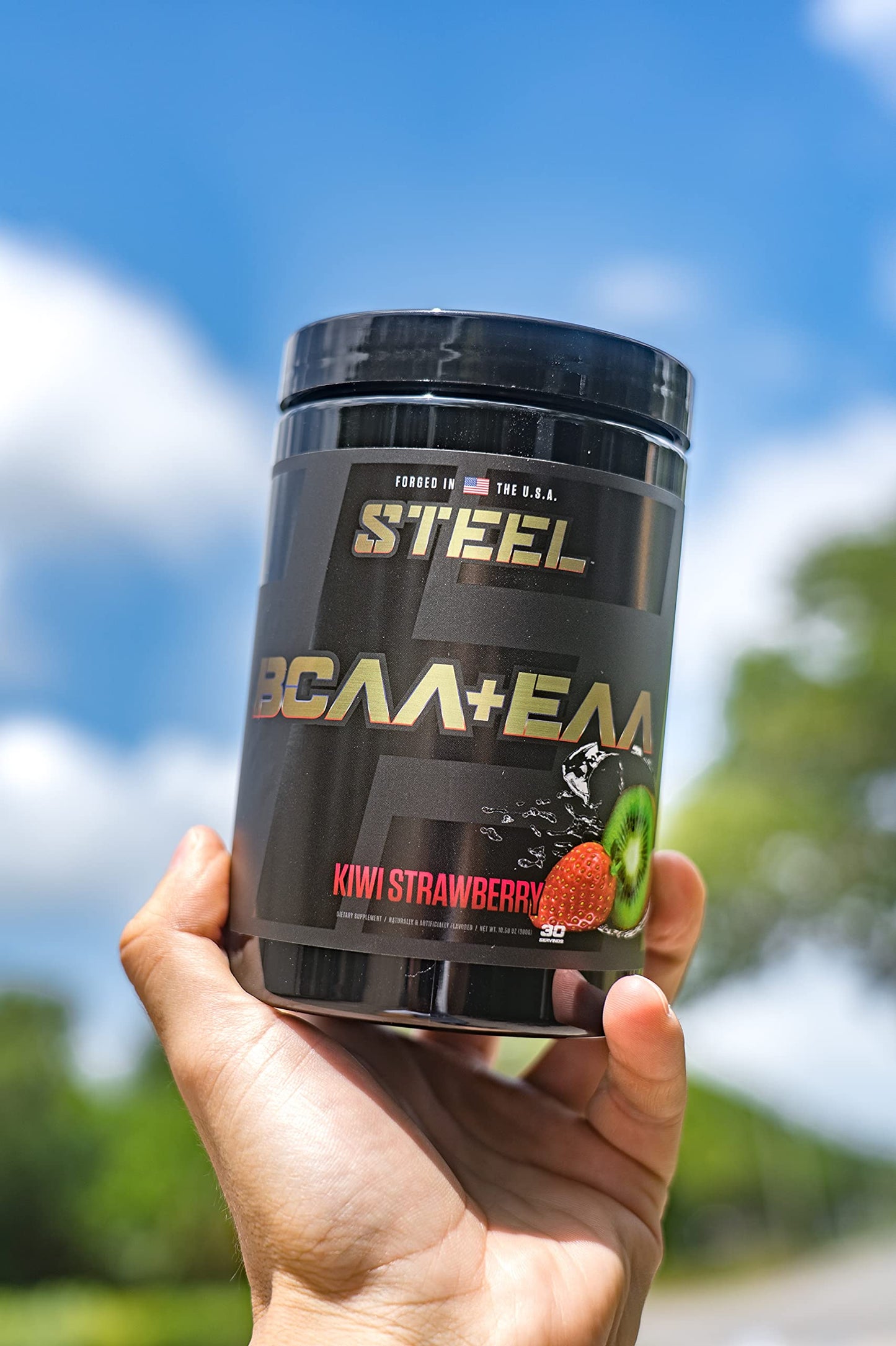 Steel Supplements High Performance BCAA EAA Powder 10.58 oz