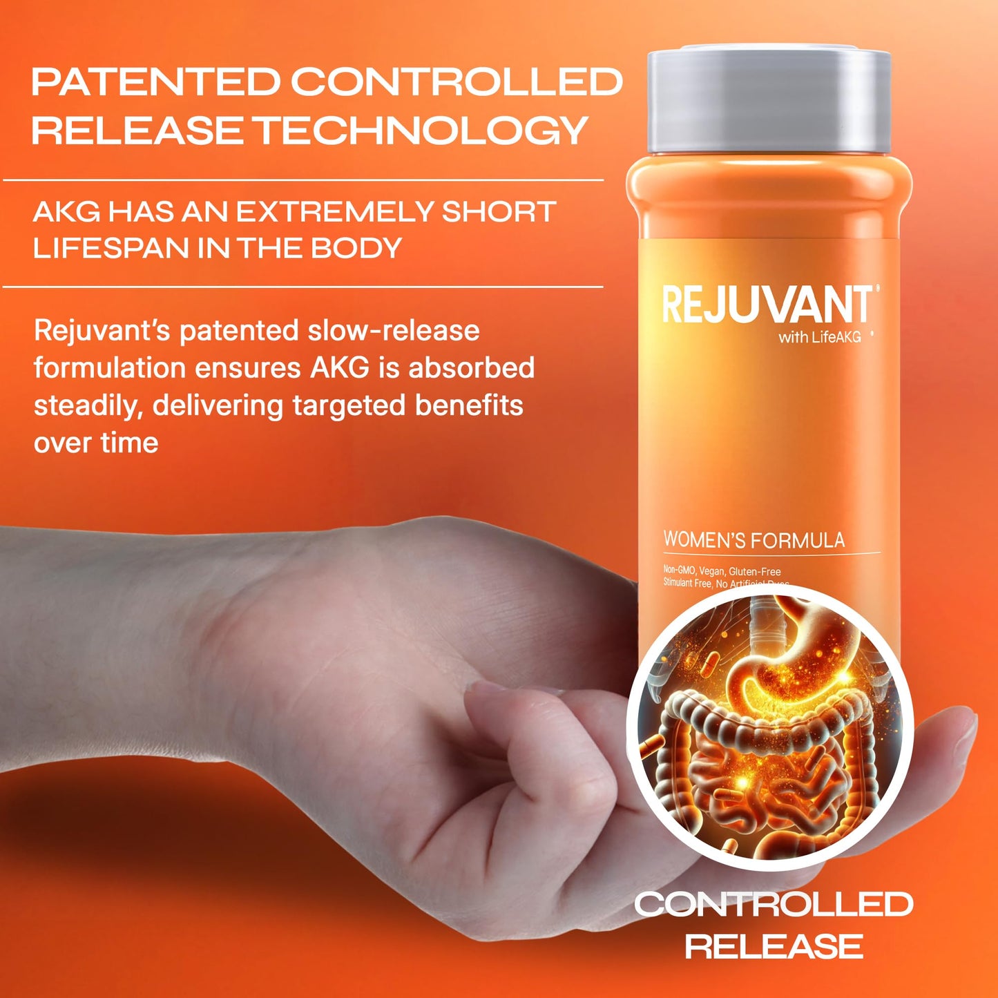 Rejuvant Calcium Alpha-Ketoglutarate 1000mg Capsule, 120 Capsules