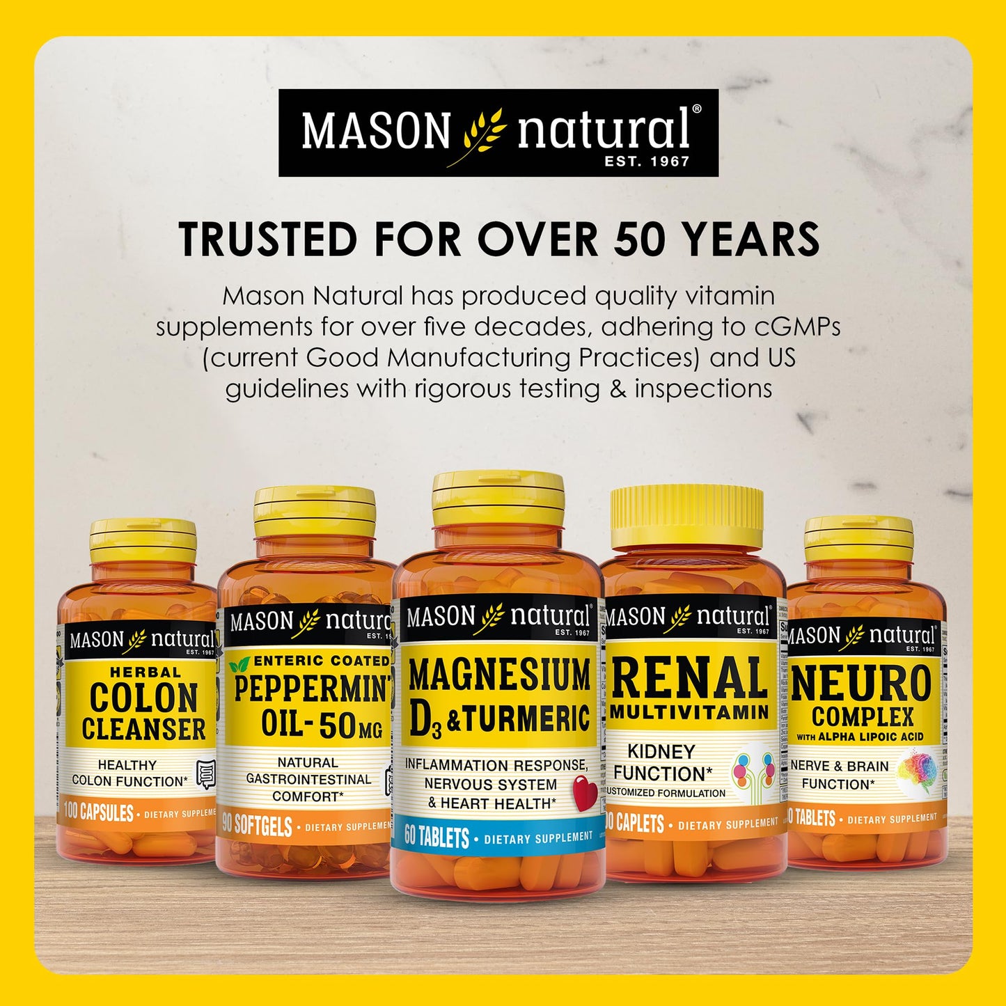 MASON NATURAL Vitatrum Complete Multivitamin, Multimineral Caplets, 150 Count