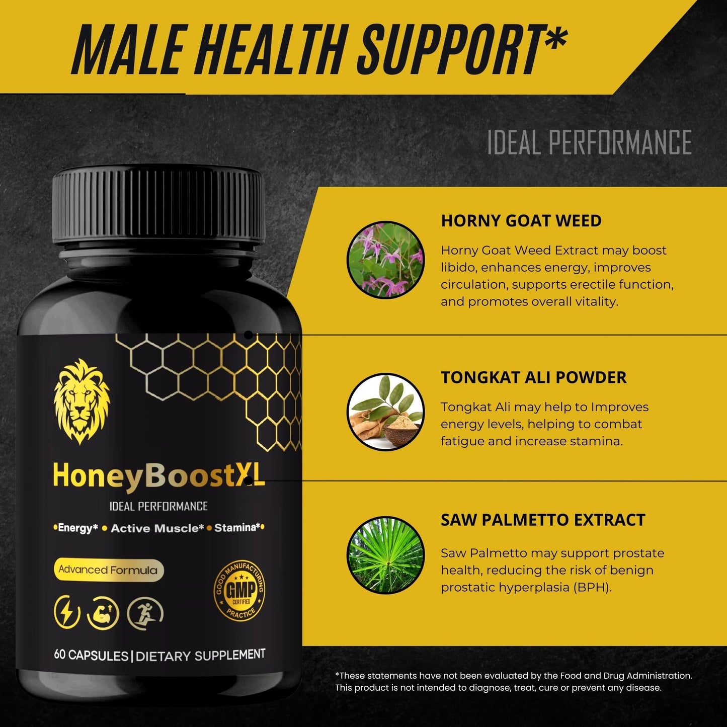 IDEAL PERFORMANCE Honey Boost XL Capsules 180 Capsules
