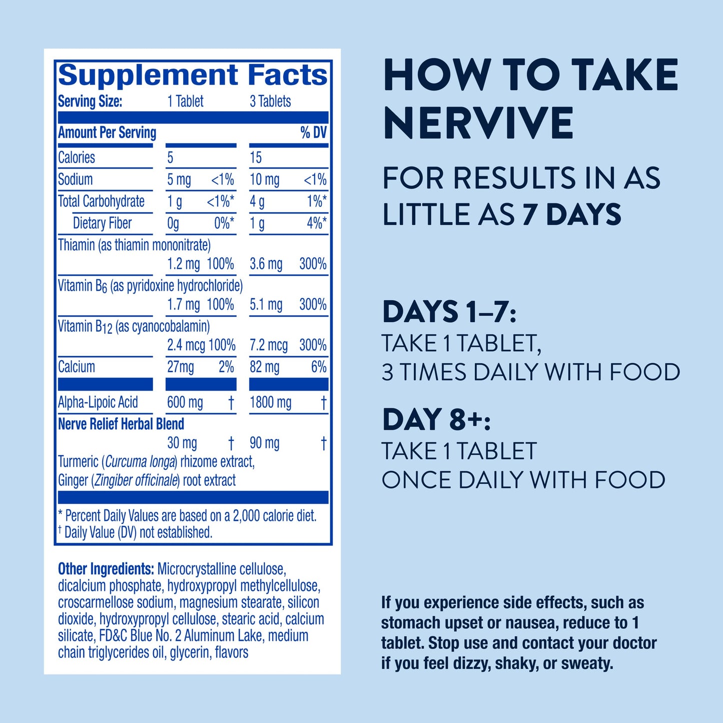 Nervive Nerve Relief 30 Tablets