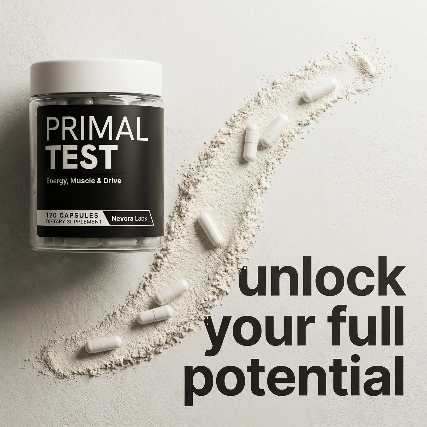 Nevora Labs Primal Testosterone Booster for Men Capsule 120 Capsules