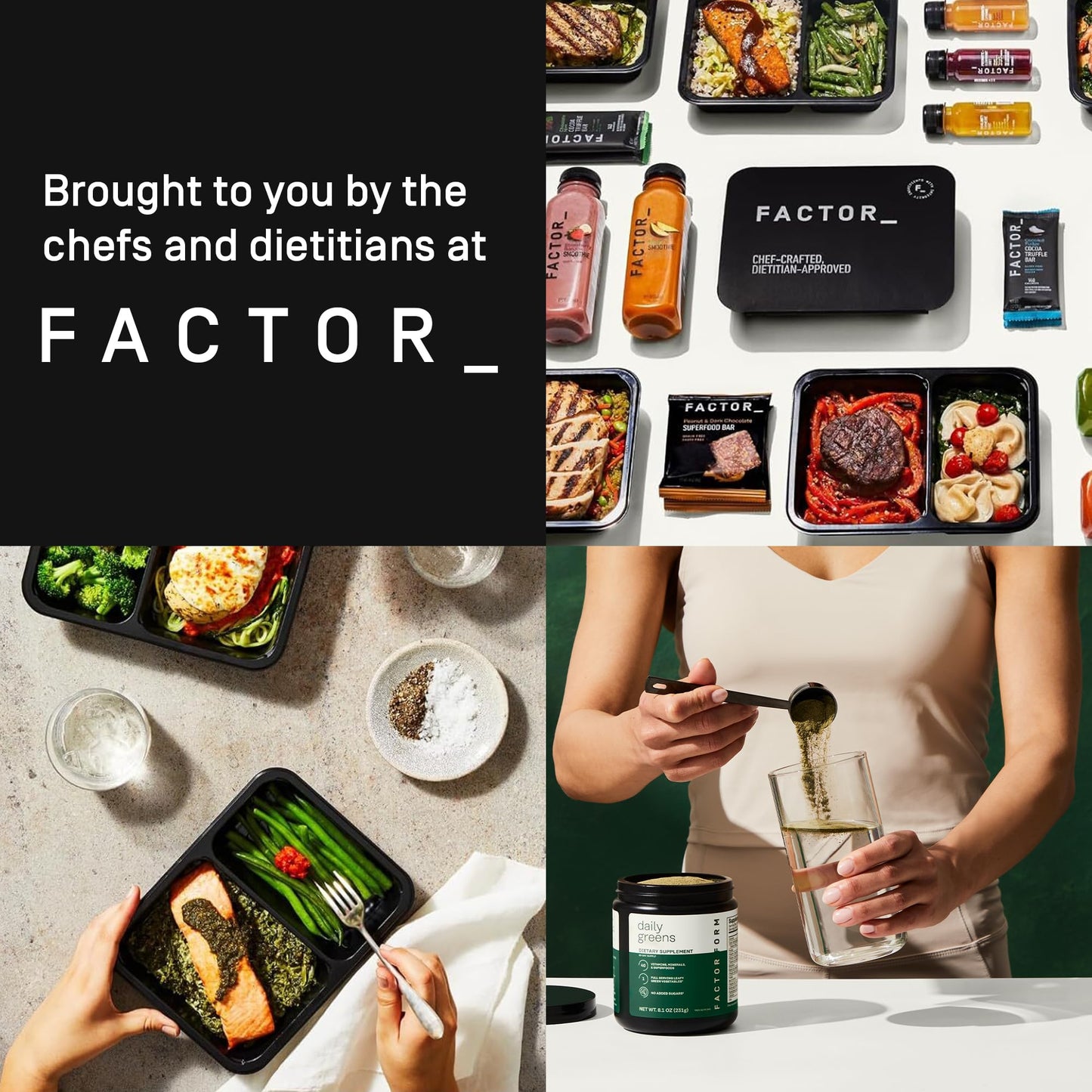 FACTOR FORM Daily Greens Superfood Powder 8.1 oz