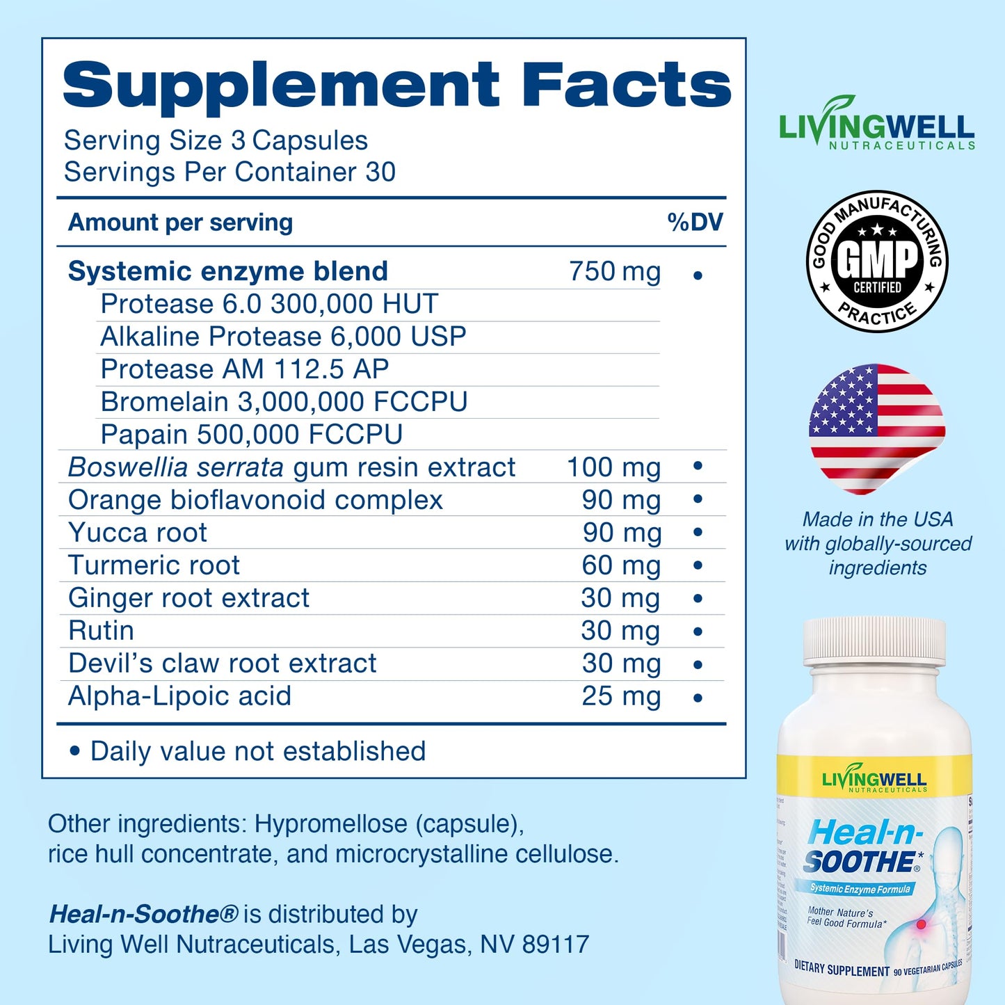 HEAL-N-SOOTHE Joint Support & My Daily Collagen Bundle Capsules, 90 Capsules