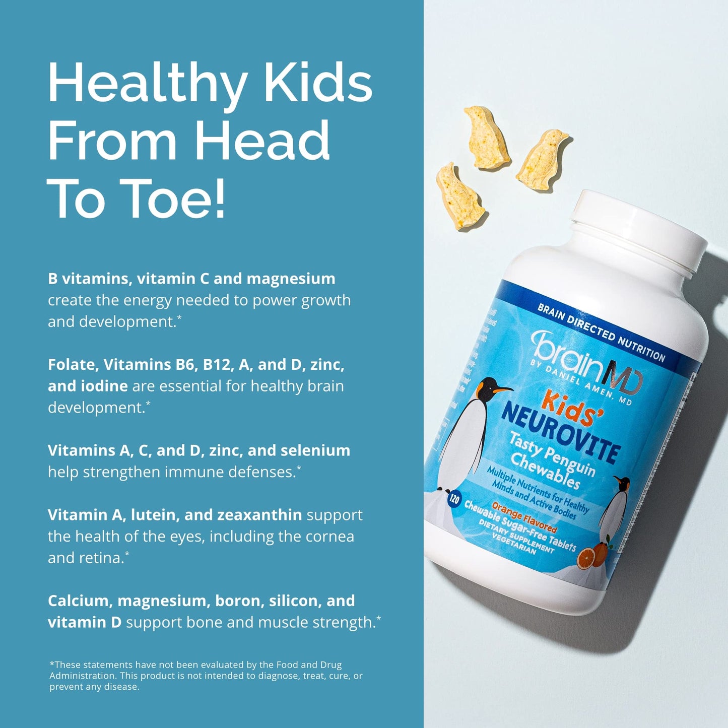 BRAINMD Dr Amen Kids’ NeuroVite Chewables 120