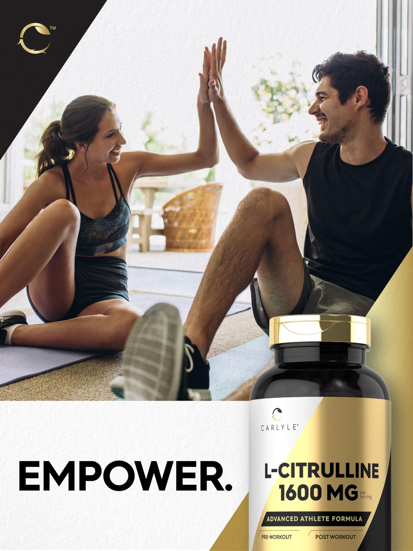 Carlyle L Citrulline 1600mg Capsules, 200 Count