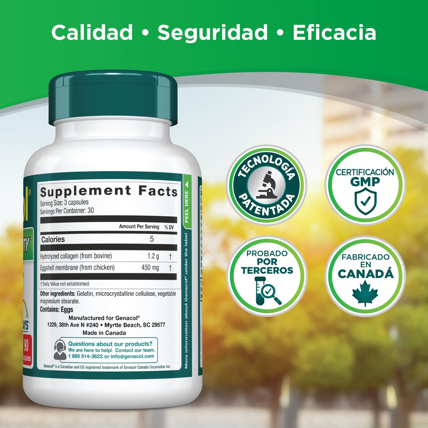 Genacol Joint & Mobility Eggshell Membrane & Collagen Capsules, 180 Capsules