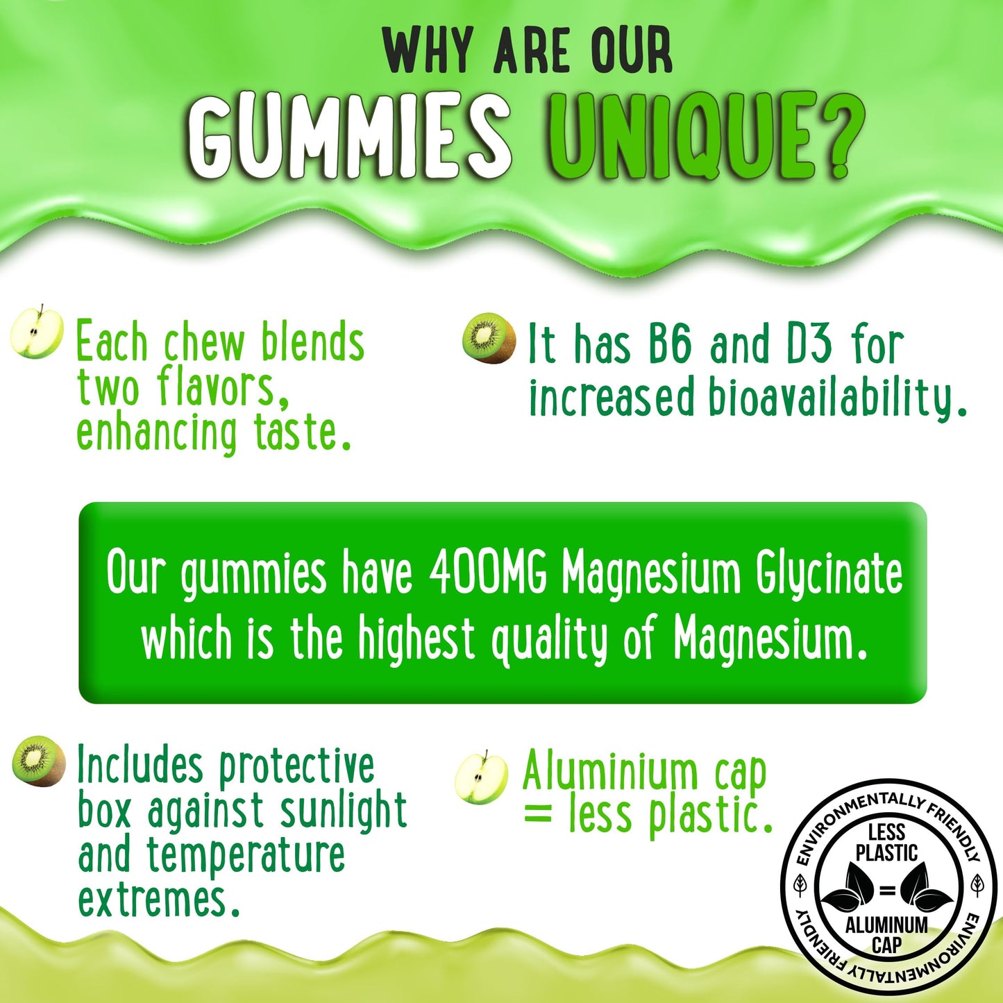 OH MY CHEWY Magnesium Gummies, 120 Count