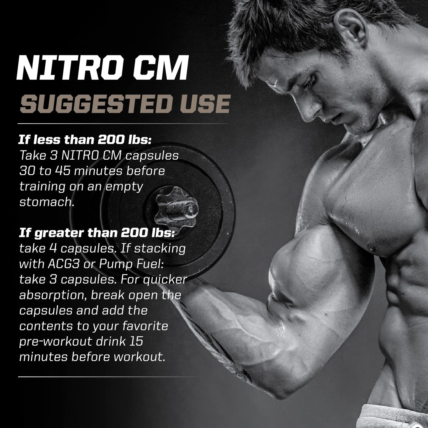 PMD Nitro CM Nitric Oxide with Agmatine Supplement, 90 Capsules