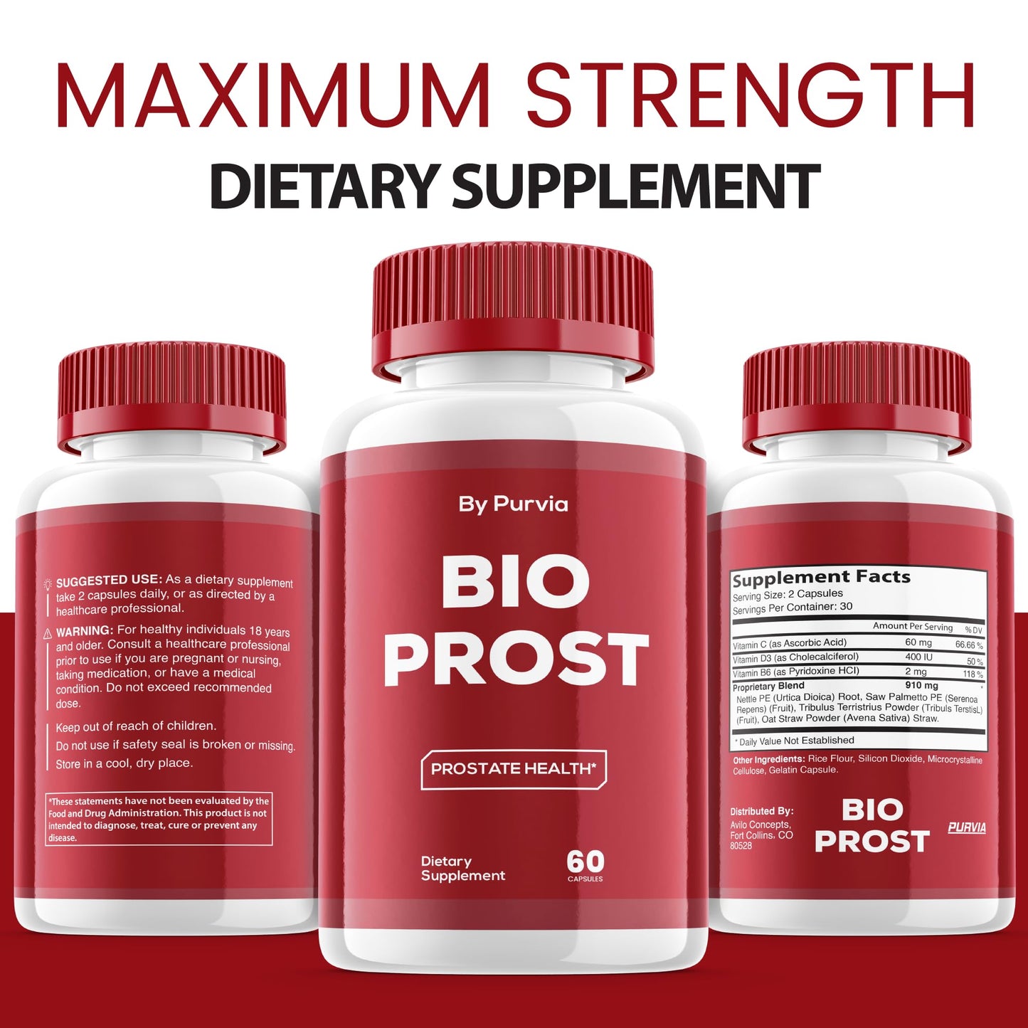 Purvia Bio Prost Capsules 120 Count