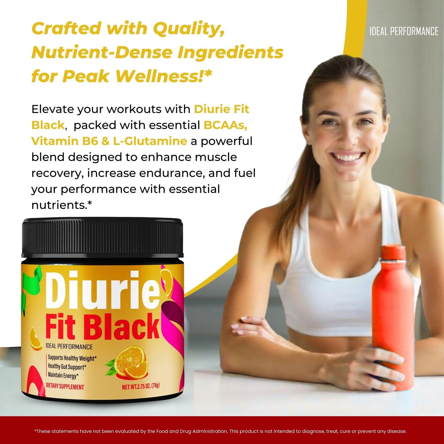 IDEAL PERFORMANCE Diurie Fit Powder 2.75 Ounce