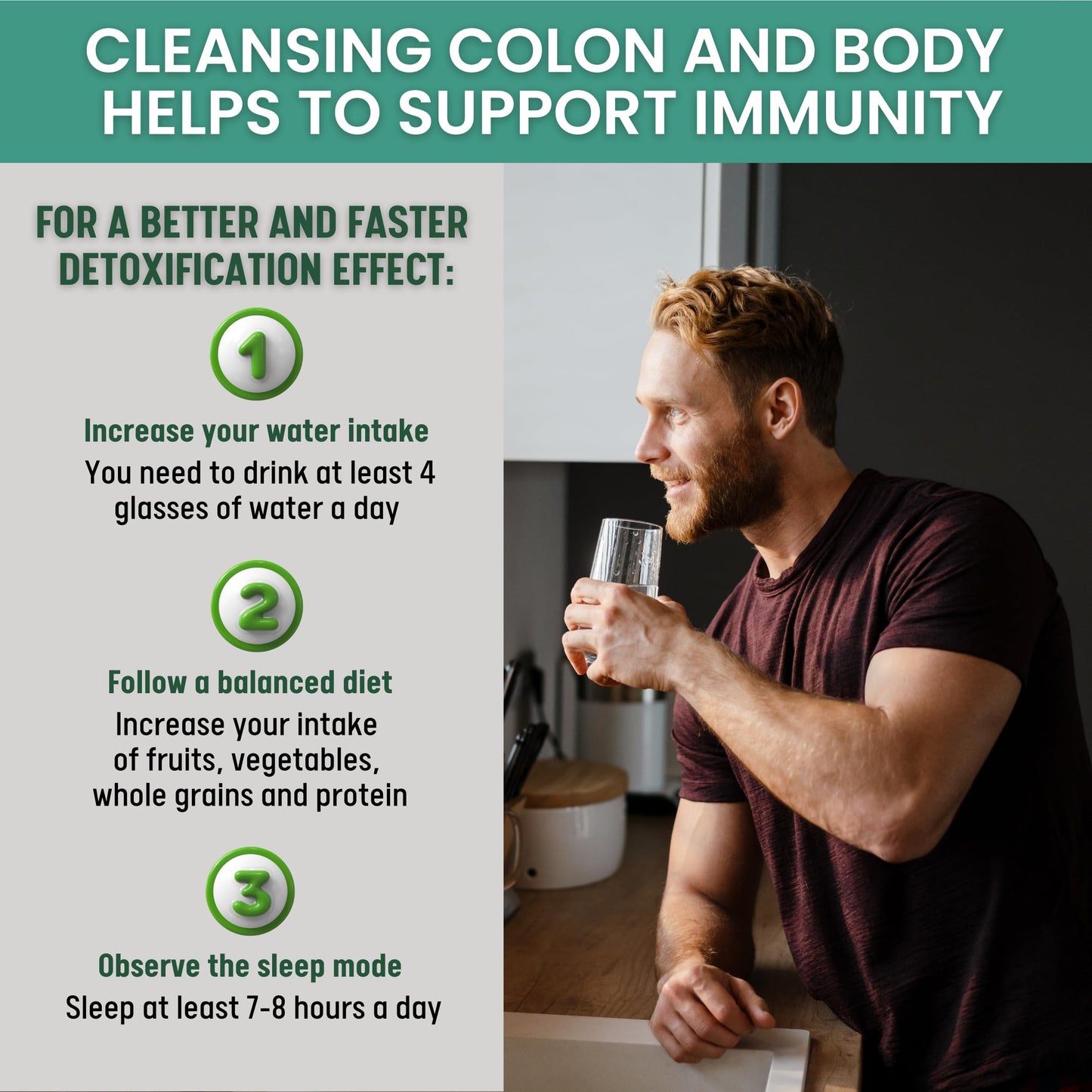 Healblend Detox Formula - Body Cleanse & Digestive Support with Milk Thistle, Bentonite Clay 90 Capsules