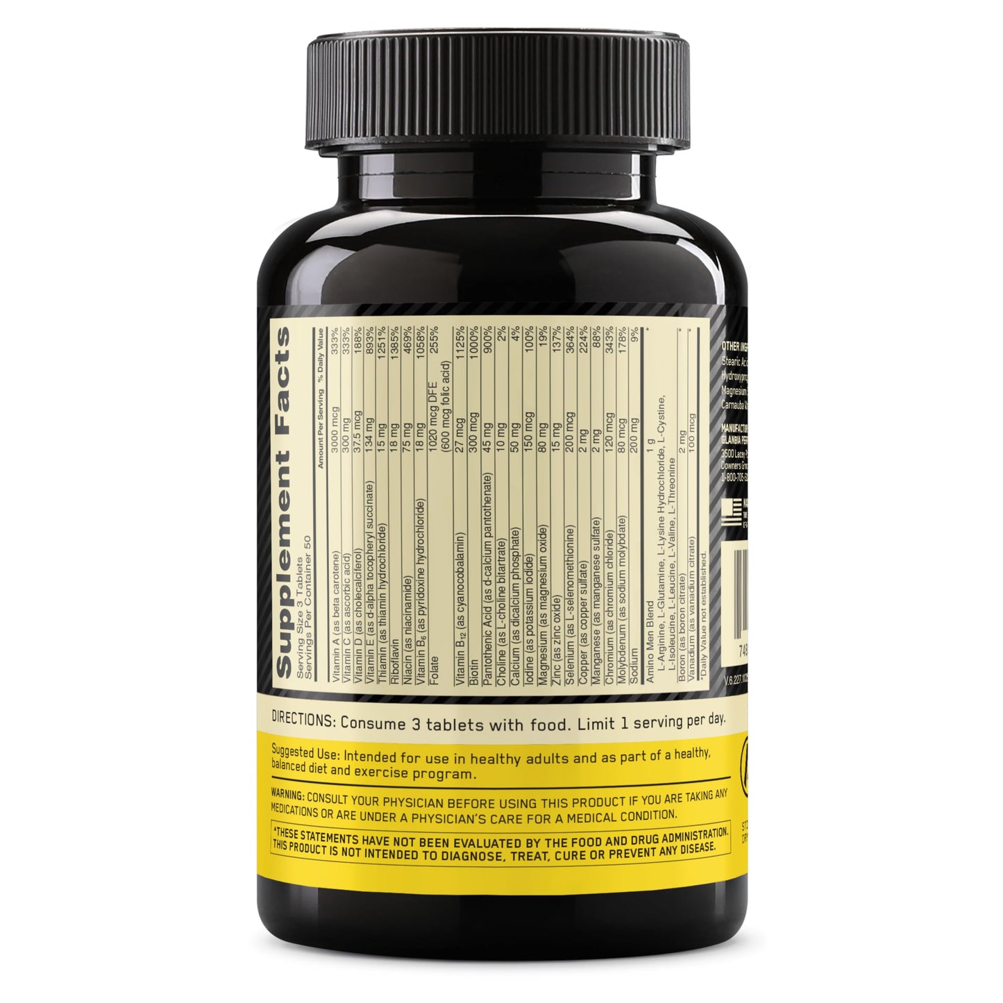 Optimum Nutrition Opti-Men Tablet, 150 Count